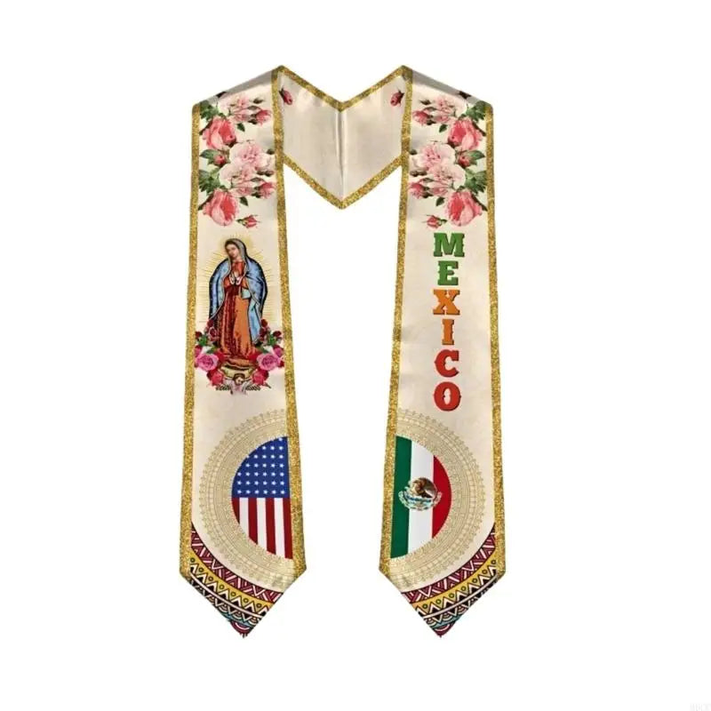 Mexican Graduation Sash & Stole – Premium Graduation Gown Sash for Graduation Ceremony