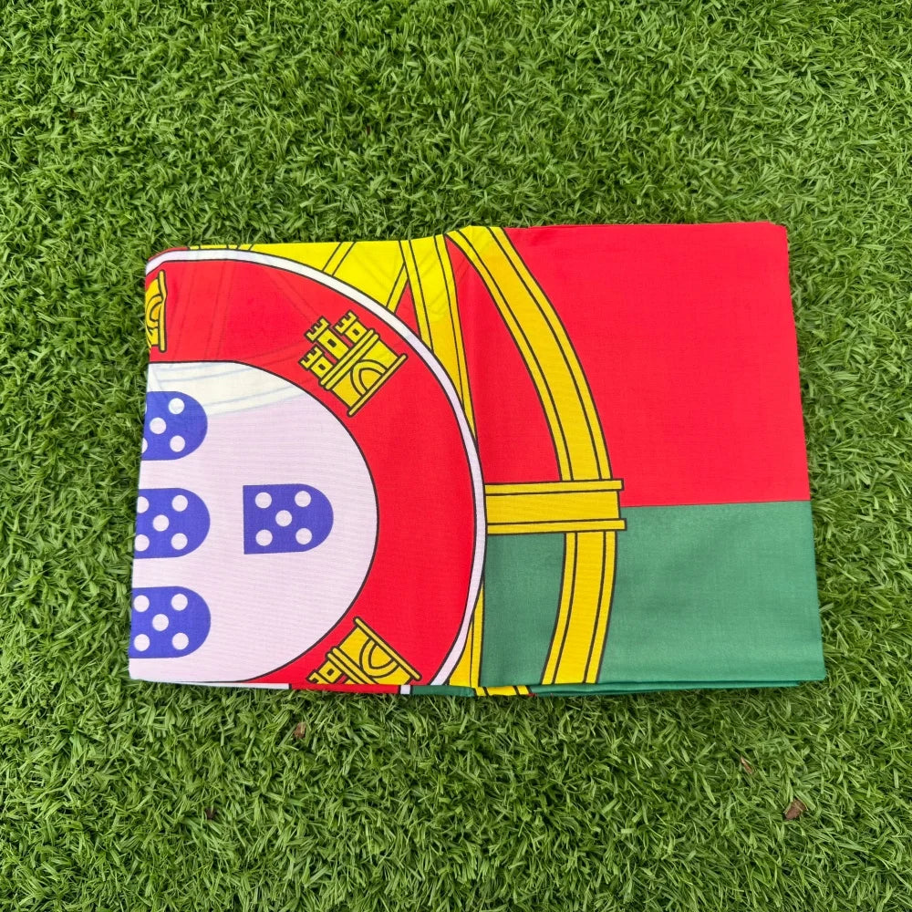 Portugal Flag 150x90cm 3x5 FT with Coat of Arms Polyester Double Stitched Outdoor Indoor Decoration