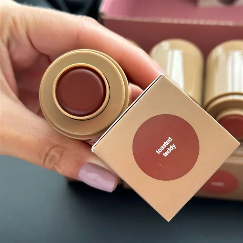 rhode pocket blush Inspired Cream Blush Stick & Lip Gloss Phone Case for iPhone 16 & 17 – SALTY TAN Raspberry Espresso Makeup INS Style
