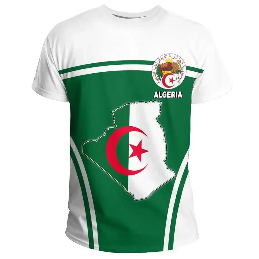 2026 – Algeria Soccer Jersey | Casual Sports Loose Fit 3D Print Summer Football Tee for Men & Women
