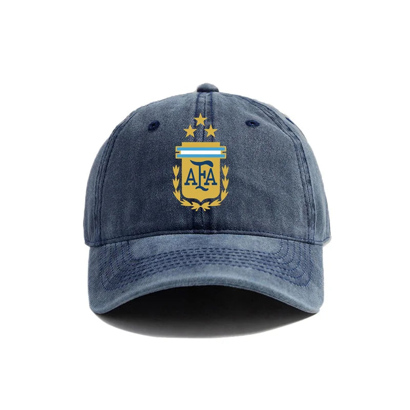 Argentina Baseball Cap – Distressed Vintage Dad Hat | 3 Stars Embroidered Cotton Adjustable Summer Outdoor Cap for Men