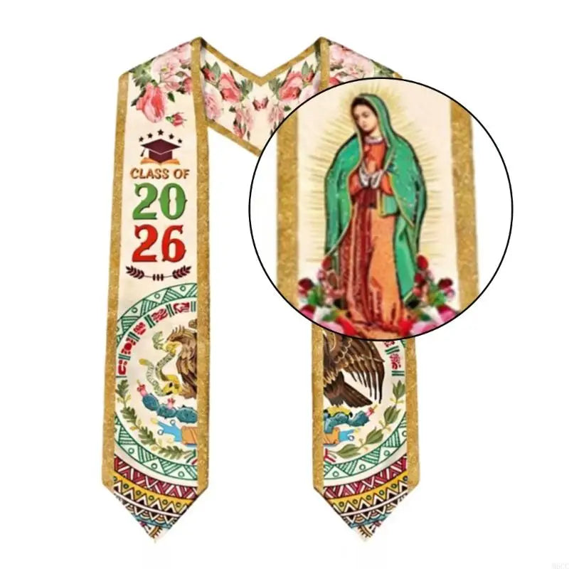 Mexican Graduation Sash & Stole – Premium Graduation Gown Sash for Graduation Ceremony