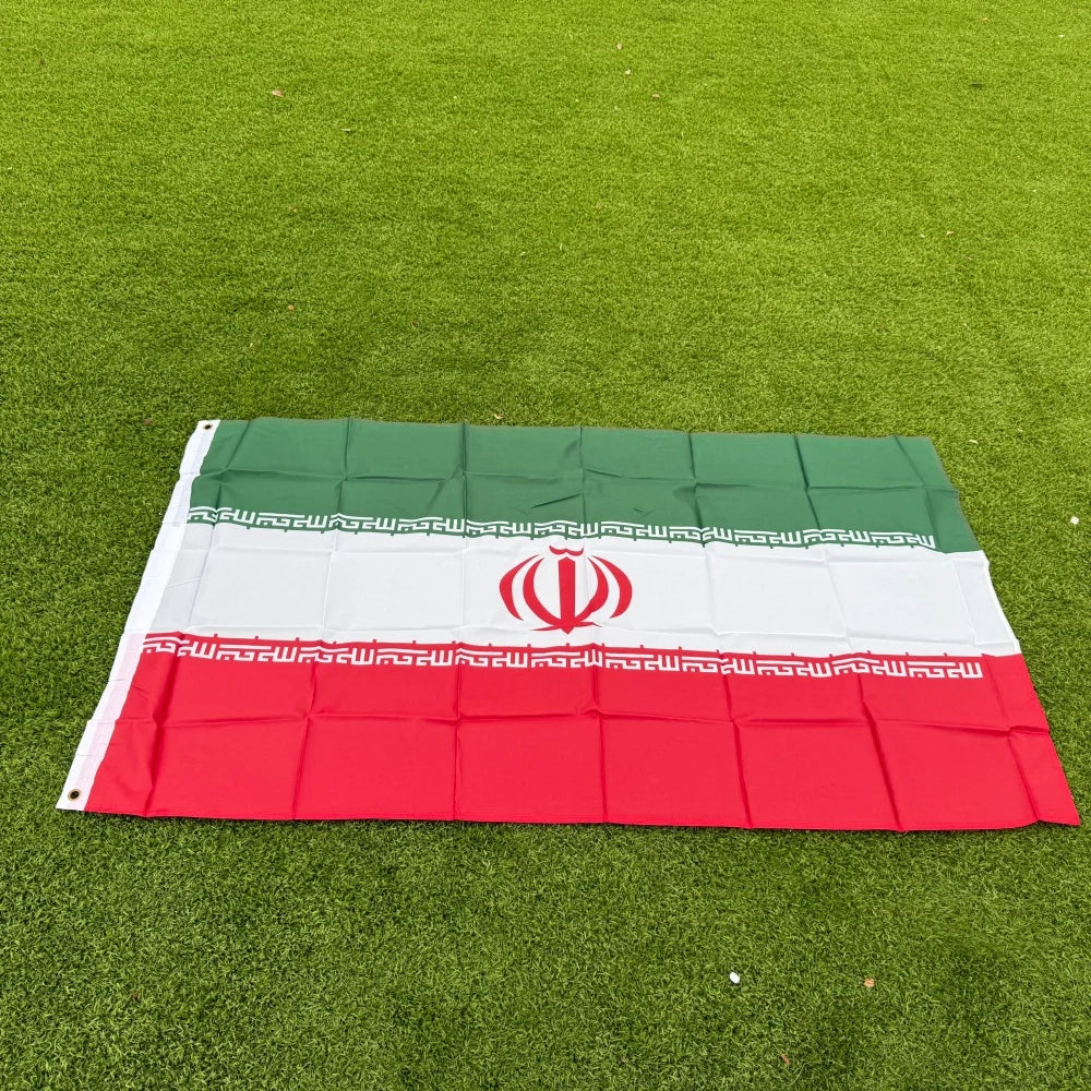 Iran Flag 150x90cm Large 3x5 FT Iranian National Flag Polyester Double Stitched Outdoor Indoor Decoration