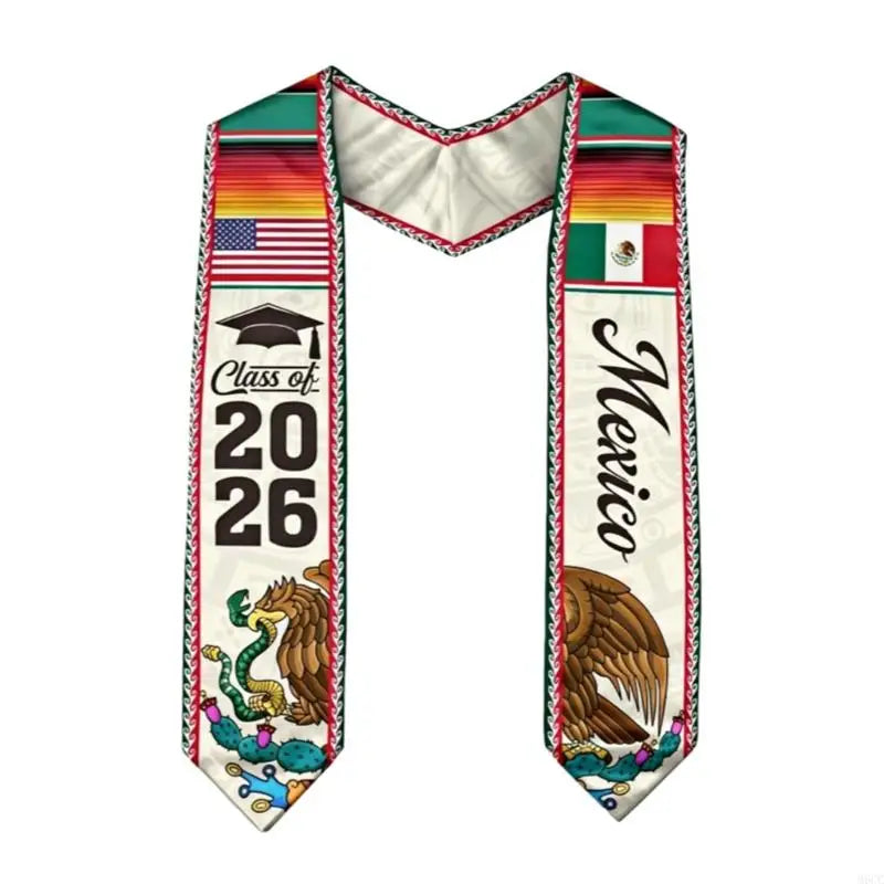 Mexican Graduation Sash & Stole – Premium Graduation Gown Sash for Graduation Ceremony