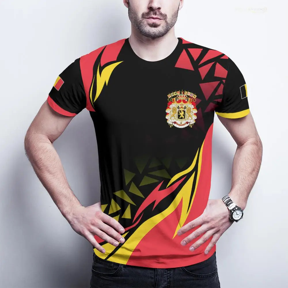Belgium Football Jersey – Belgium Soccer Jersey | 3D Emblem Quick-Dry Breathable World Cup 2026 Fan Jersey (Men & Women)