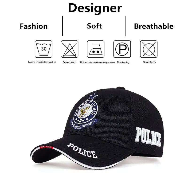 Unisex GHANA Letter Embroidery Baseball Caps Spring and Autumn Outdoor Adjustable Casual Hats Sunscreen Hat