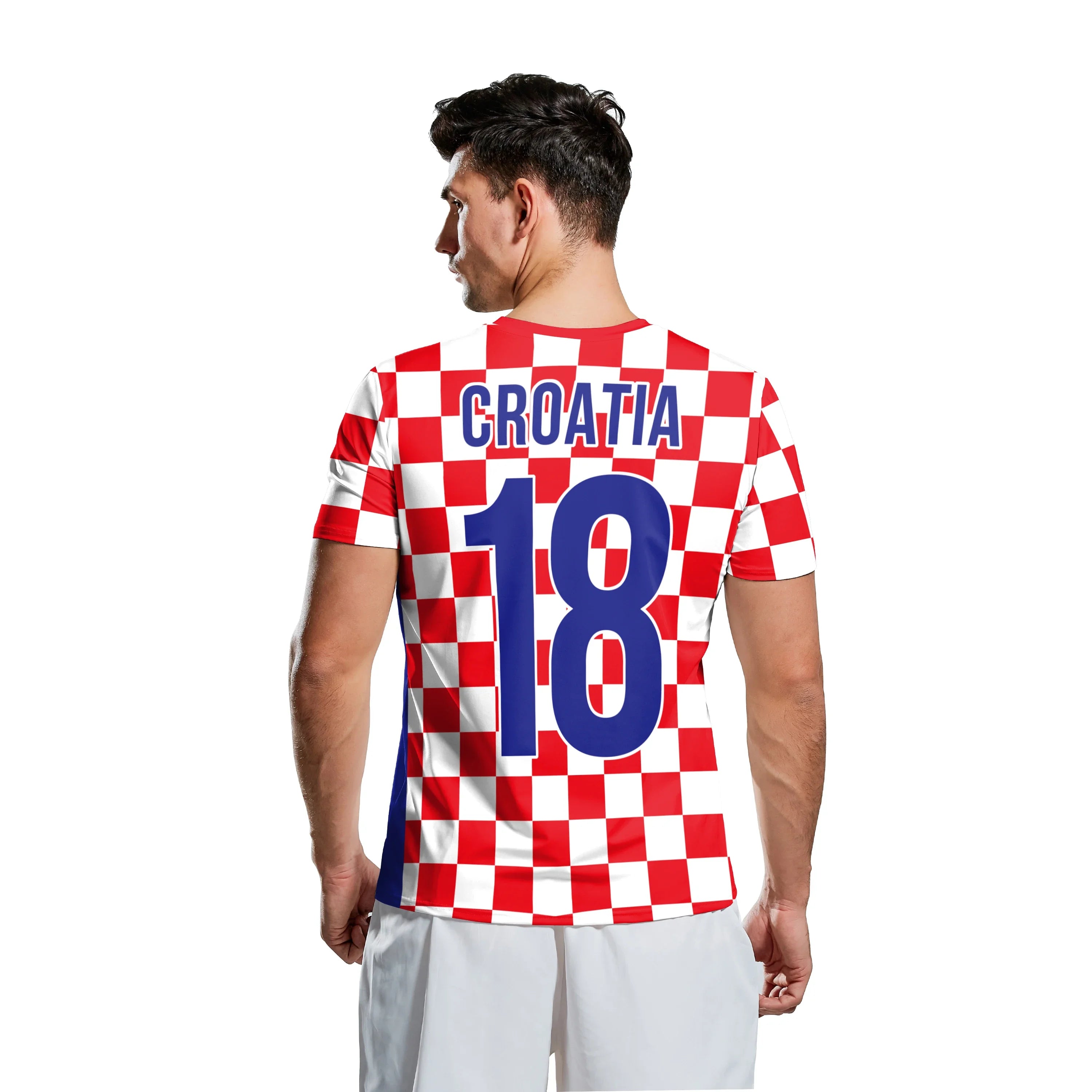 2026 Jersery Croatia T-Shirt for Men HR Flag Tee Shirts Fashion 18 Soccer Top Red White Grids Football Jerseys Unisex Clothing