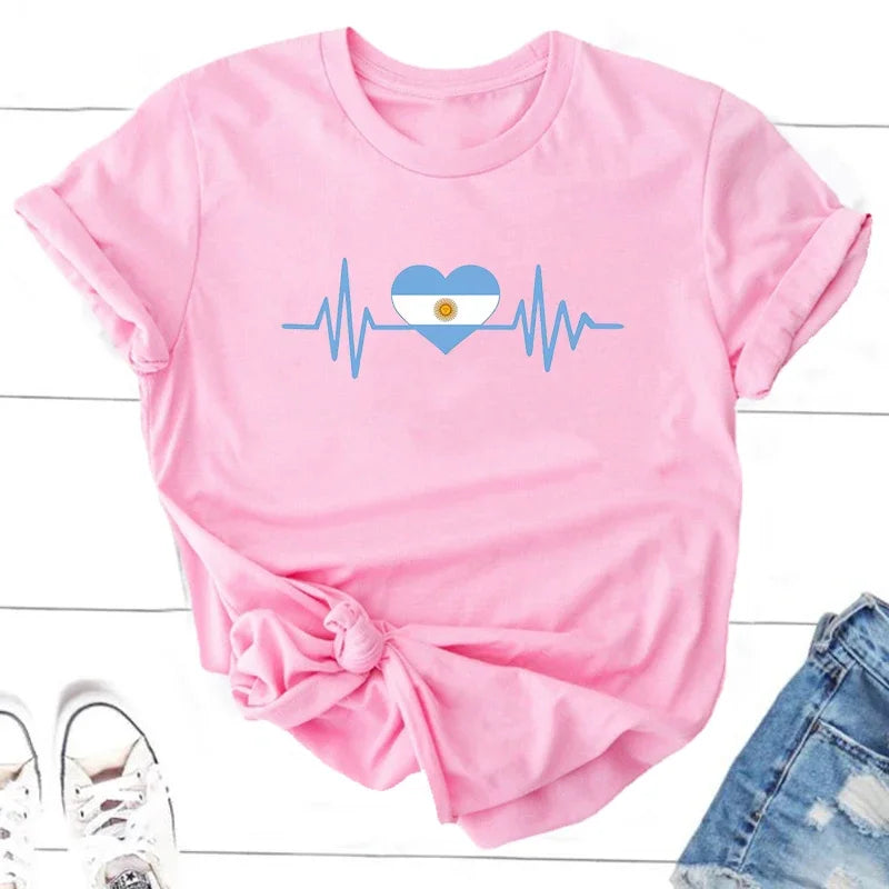 Argentina Tshirt – Unisex Cotton Tee for Men & Women | Casual Argentina Pride Graphic Shirt Top