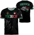Mexico National Flag Print T Shirt For Men Funny 3D Eagle Pattern Short Sleeve Tees Outdoor Football Sports Clothing Casual Tops