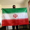 Iran Flag 150x90cm Large 3x5 FT Iranian National Flag Polyester Double Stitched Outdoor Indoor Decoration