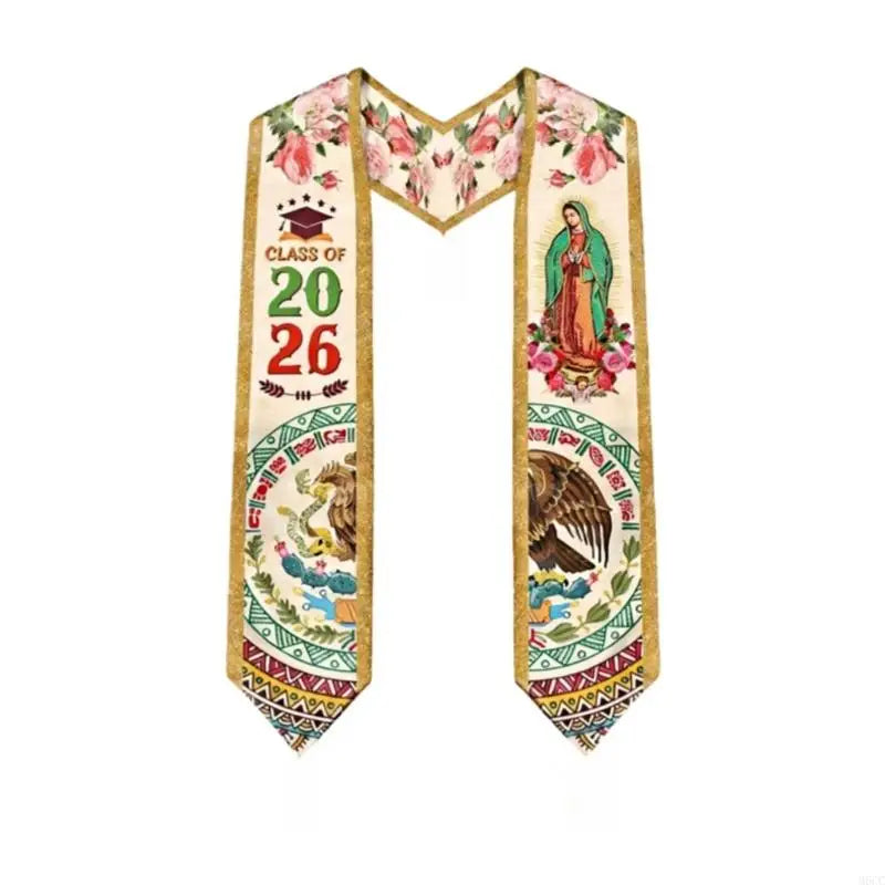 Mexican Graduation Sash & Stole – Premium Graduation Gown Sash for Graduation Ceremony