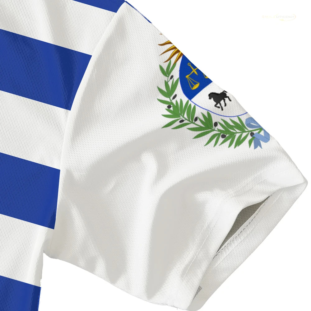 Uruguay Flag Football T-shirts Gym Sports Men & Women Short-sleeved T-shirt Gift for Soccer Fans Uruguayan Badge 3D Printed Tees