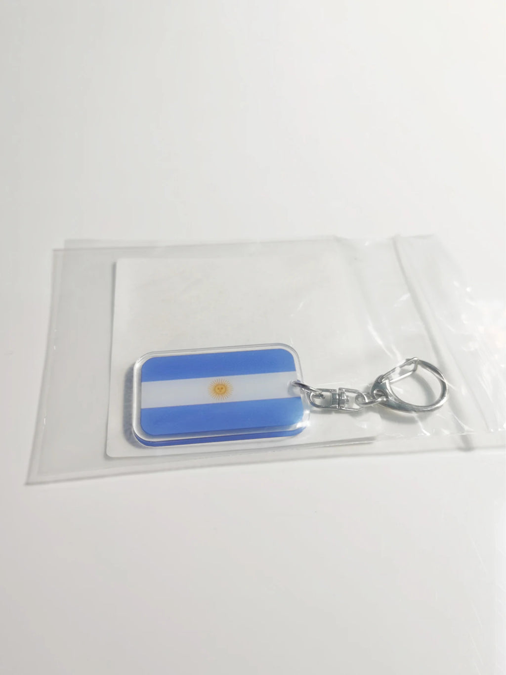 Argentina National Flag Acrylic Keychain – Trendy Bag Charm & Car Key Ring | Backpack Accessory Gift for Friends