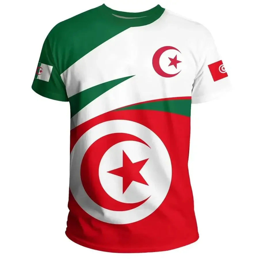 2026 – Algeria Soccer Jersey | Casual Sports Loose Fit 3D Print Summer Football Tee for Men & Women