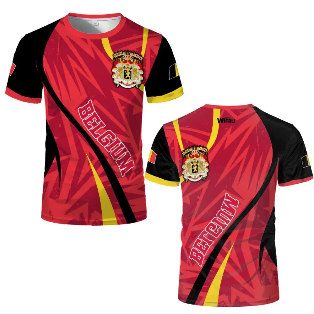 Belgium Football Jersey – Belgium Soccer Jersey | 3D Emblem Quick-Dry Breathable World Cup 2026 Fan Jersey (Men & Women)