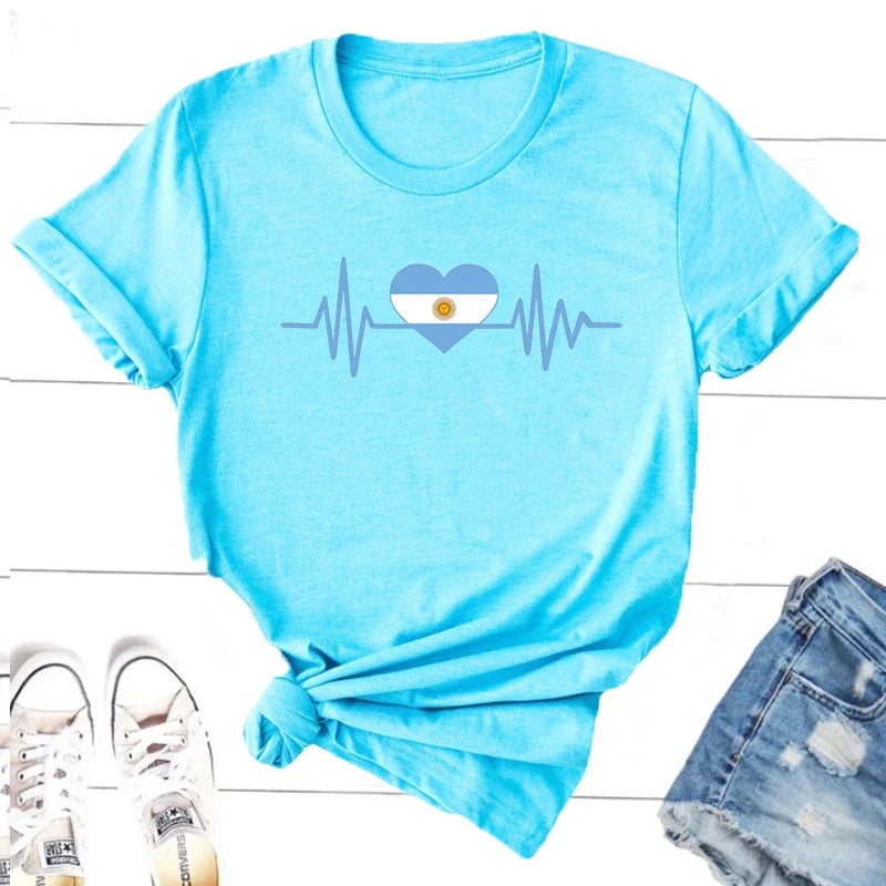 Argentina Tshirt – Unisex Cotton Tee for Men & Women | Casual Argentina Pride Graphic Shirt Top