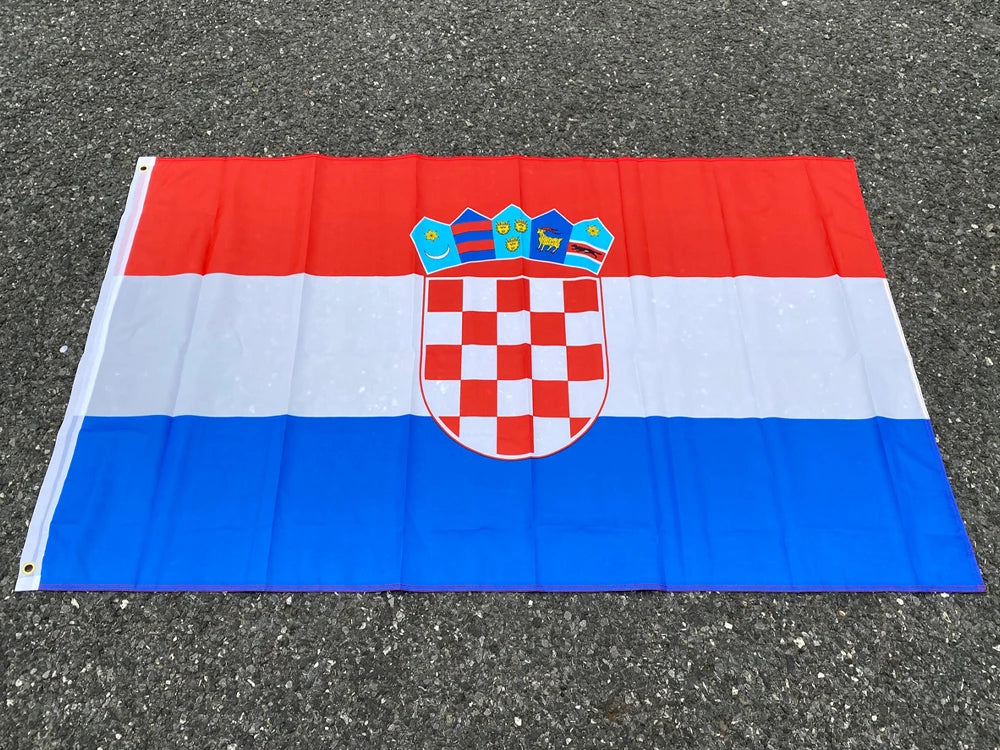 aerlxemrbrae flag   Croatia Flag NEW 90x150cm Croatian National Flag 100% Polyester 3x5ft Flag of Croatia