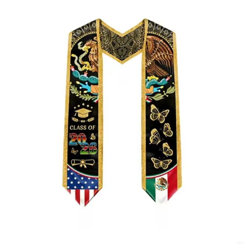 Mexican Graduation Sash & Stole – Premium Graduation Gown Sash for Graduation Ceremony
