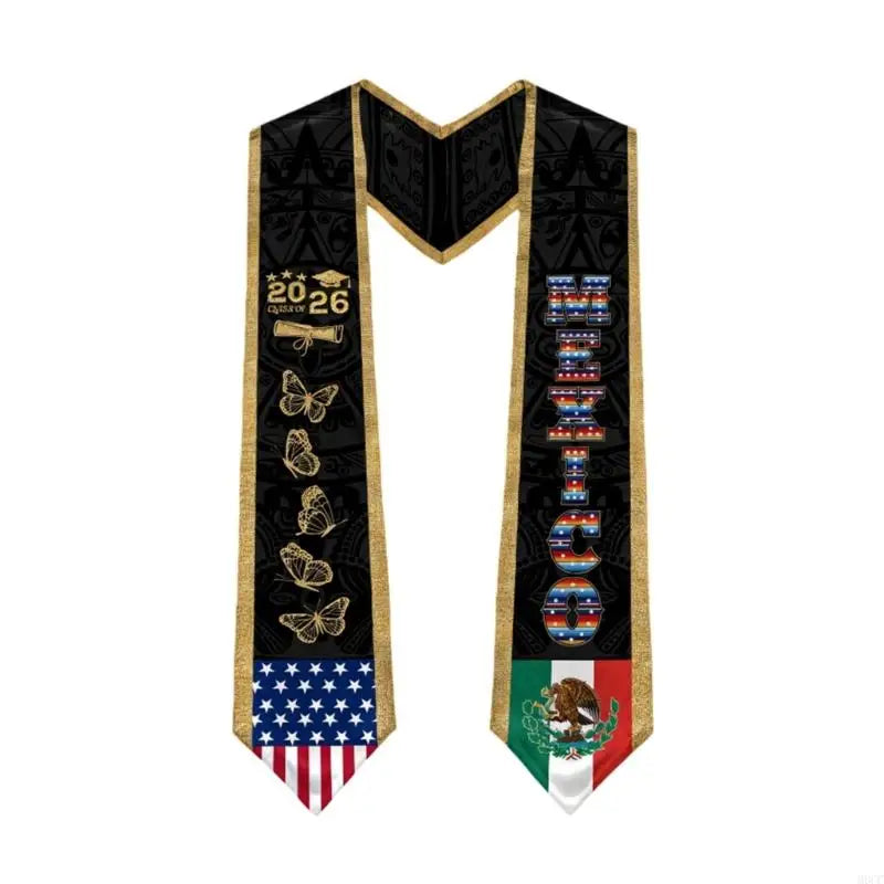 Mexican Graduation Sash & Stole – Premium Graduation Gown Sash for Graduation Ceremony