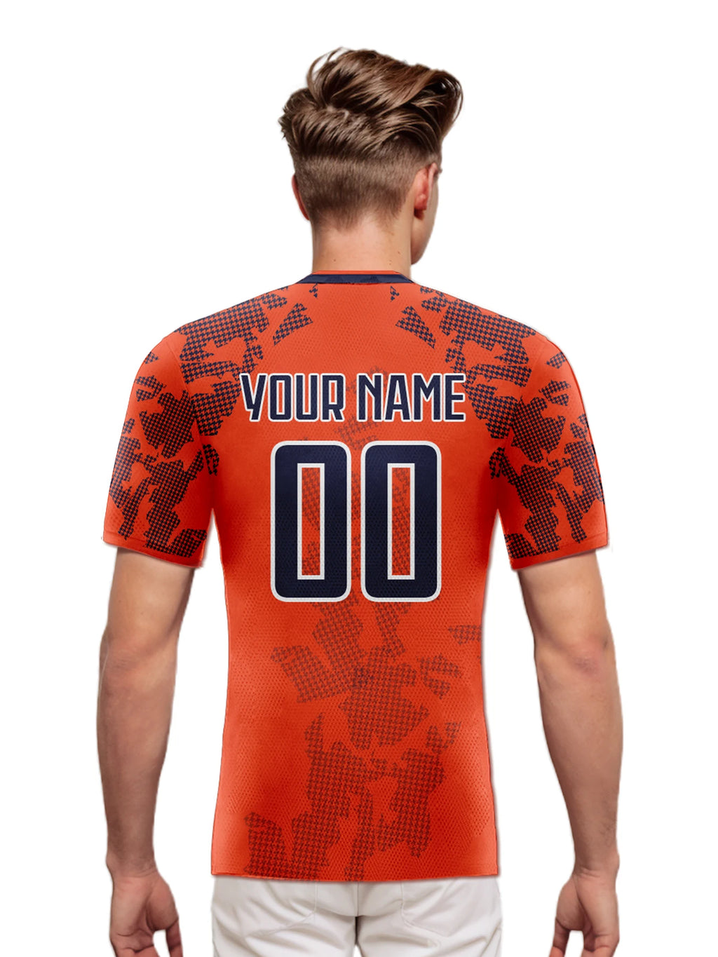 Custom Netherlands Soccer Jersey Personalized Name Number, National Team Football Shirt V-Neck Flag Design for Men Youth Women