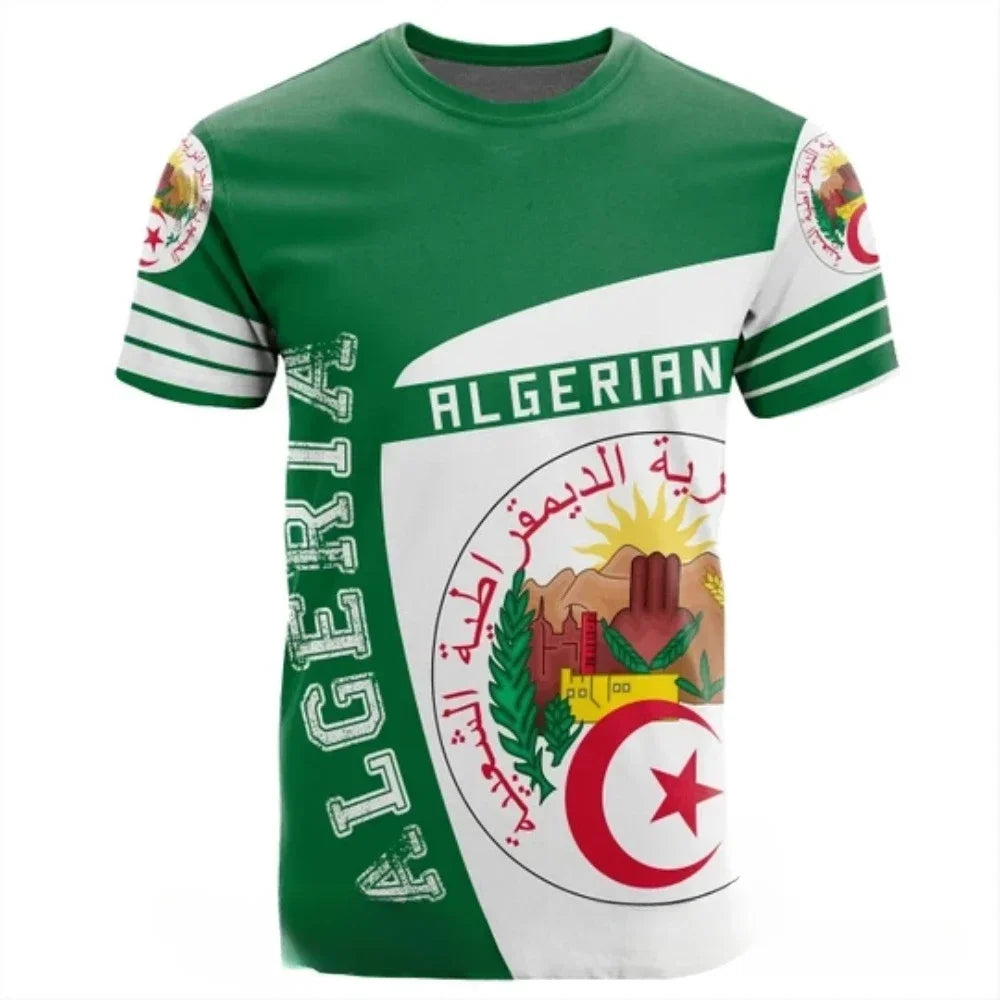 2026 – Algeria Soccer Jersey | Casual Sports Loose Fit 3D Print Summer Football Tee for Men & Women