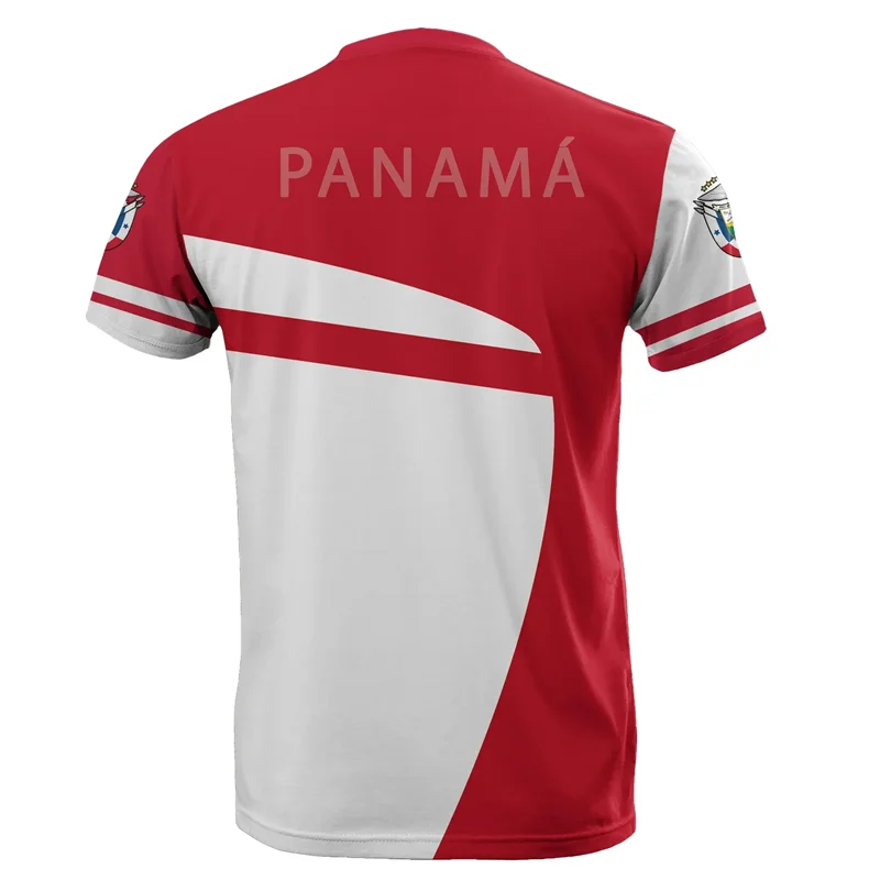 Fashion Panama Flag Pattern T Shirt For Men Sports Gym T-shirt Tops Summer Street 3D Printed Short Sleeves Casual Loose Tees