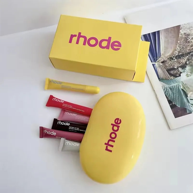 Fashion RHODE Limited Cosmetic Colorful Soft Silicone Waterproof Makeup Bag Convenient for Storing Items Gift Package with Box