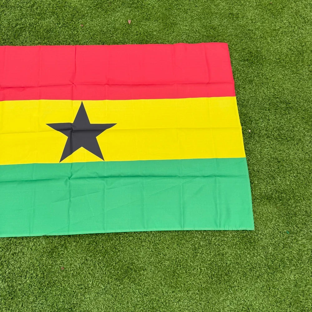 Ghana Flag 150x90cm Large 3x5 FT Ghanaian National Flag Polyester Double Stitched Outdoor Indoor Decoration
