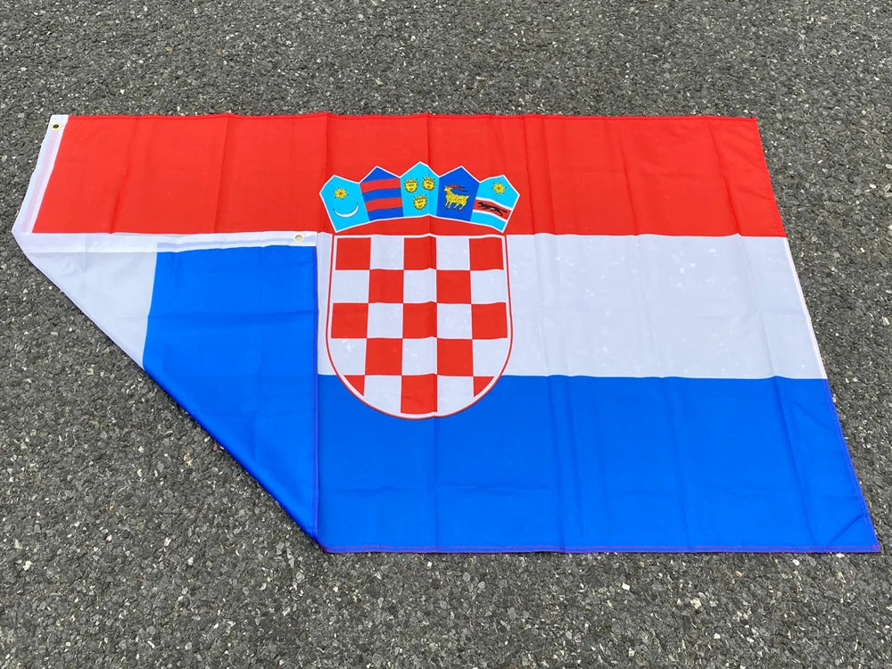aerlxemrbrae flag   Croatia Flag NEW 90x150cm Croatian National Flag 100% Polyester 3x5ft Flag of Croatia