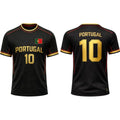 Portugal Flag Print T-shirt Summer Football Training Uniform Men's And Women's Outdoor Breathable Quick-Drying Jersey Gift Top