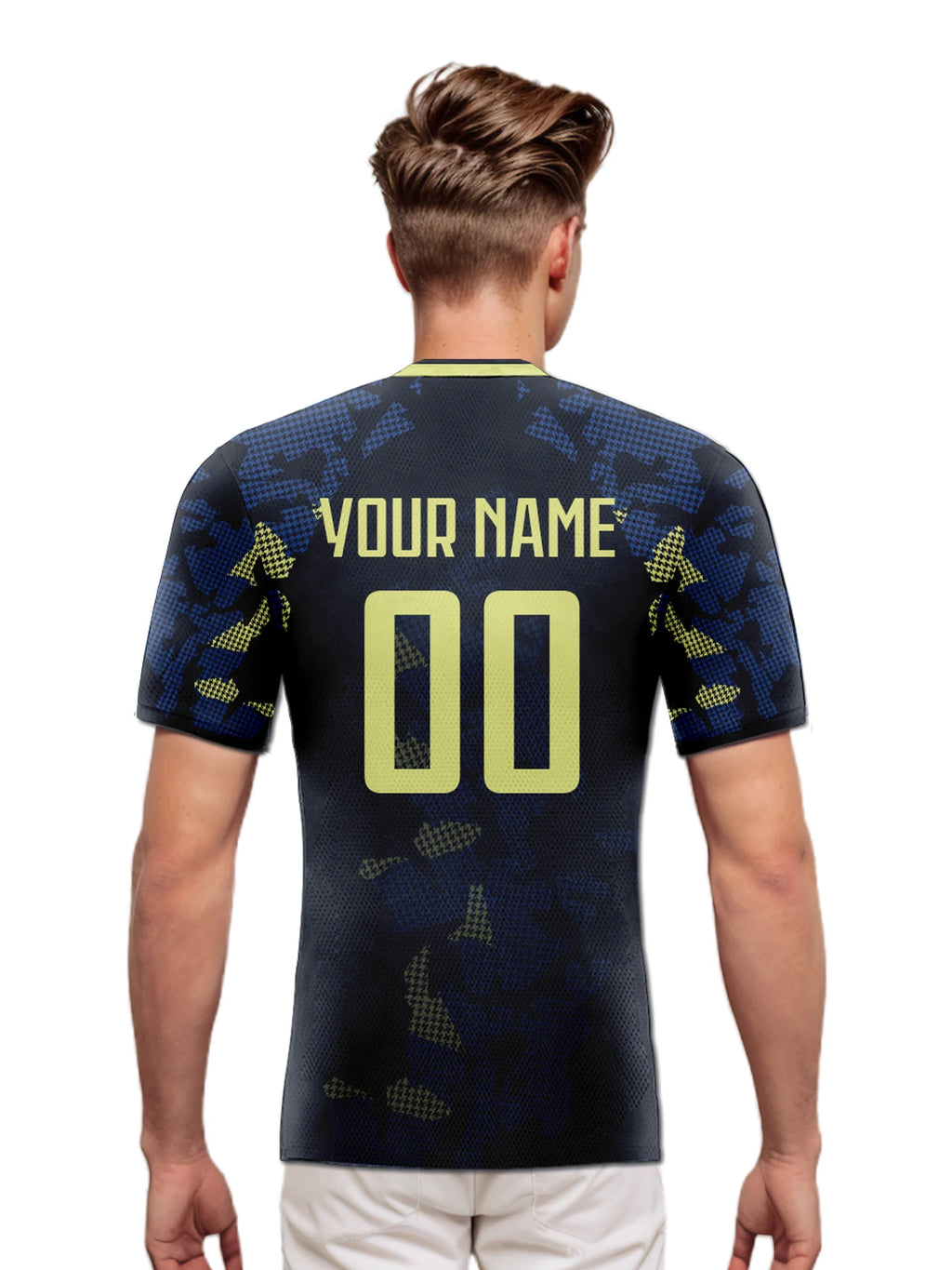 Custom Scotland Soccer Jersey Personalized Name Number, National Team Football Shirt V-Neck Flag Design for Men Youth Women