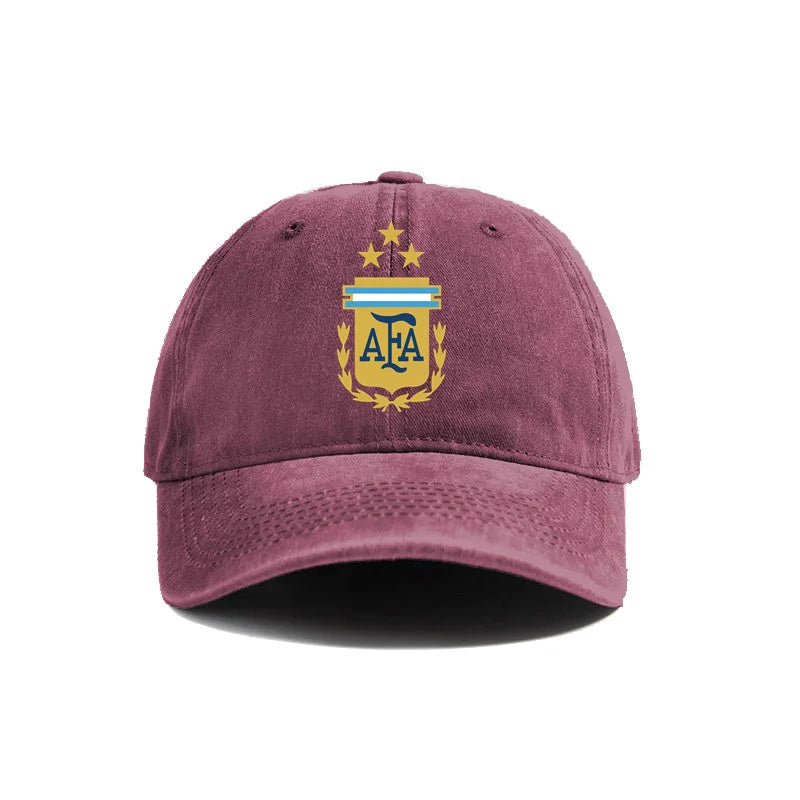 Argentina Baseball Cap – Distressed Vintage Dad Hat | 3 Stars Embroidered Cotton Adjustable Summer Outdoor Cap for Men