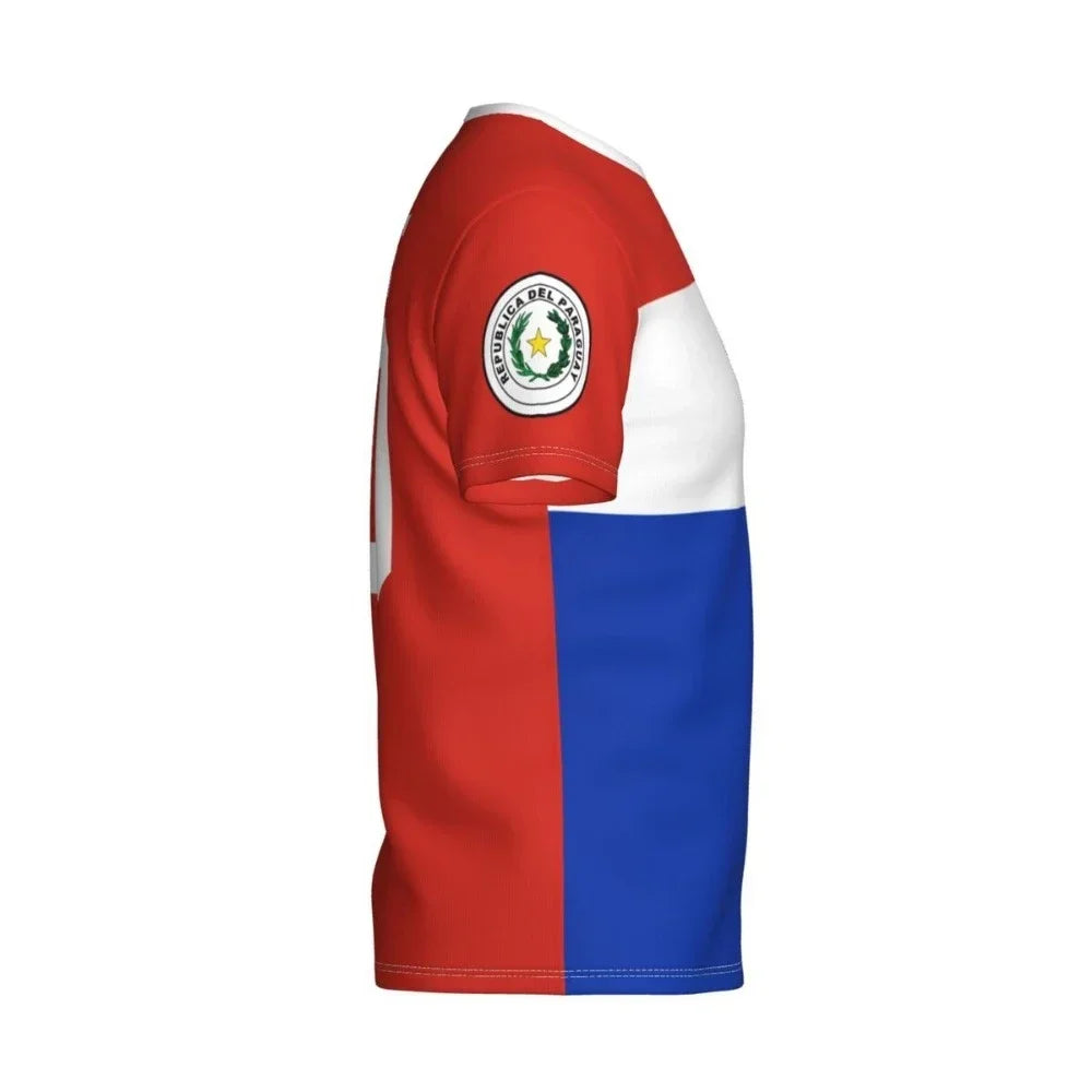 Paraguay Flag Badge Graphic T Shirts Summer Men & Women Football Jerseys Team T-shirt Running Casual Mens Designer Clothes