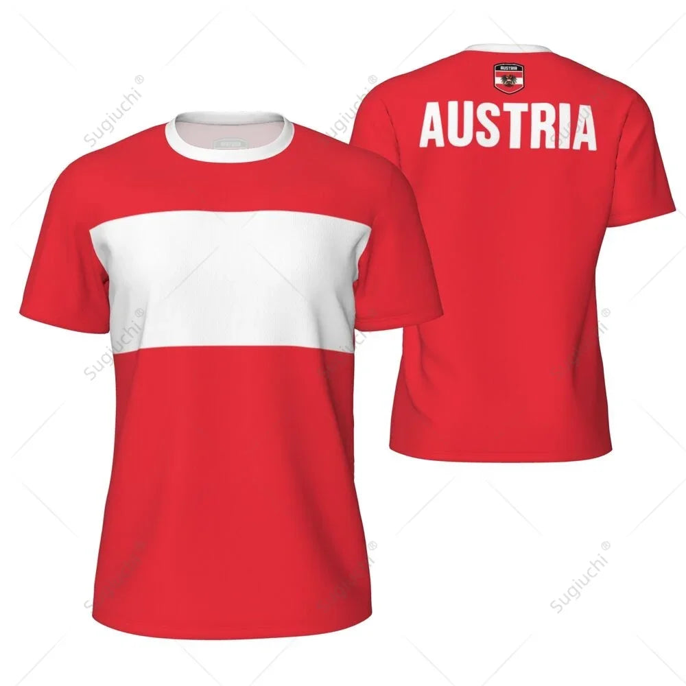 Austria Soccer Jersey| Quick-Dry Breathable Austria Jersey for Summer Sports