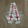 England Scarf 14x135cm Double-sided Printed England Flag Satin Scarf Suitable for 2026 world cup Sports Event