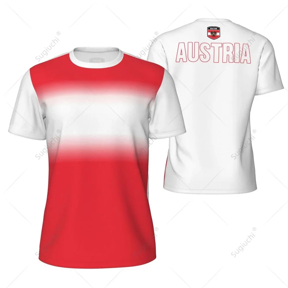 Austria Soccer Jersey| Quick-Dry Breathable Austria Jersey for Summer Sports