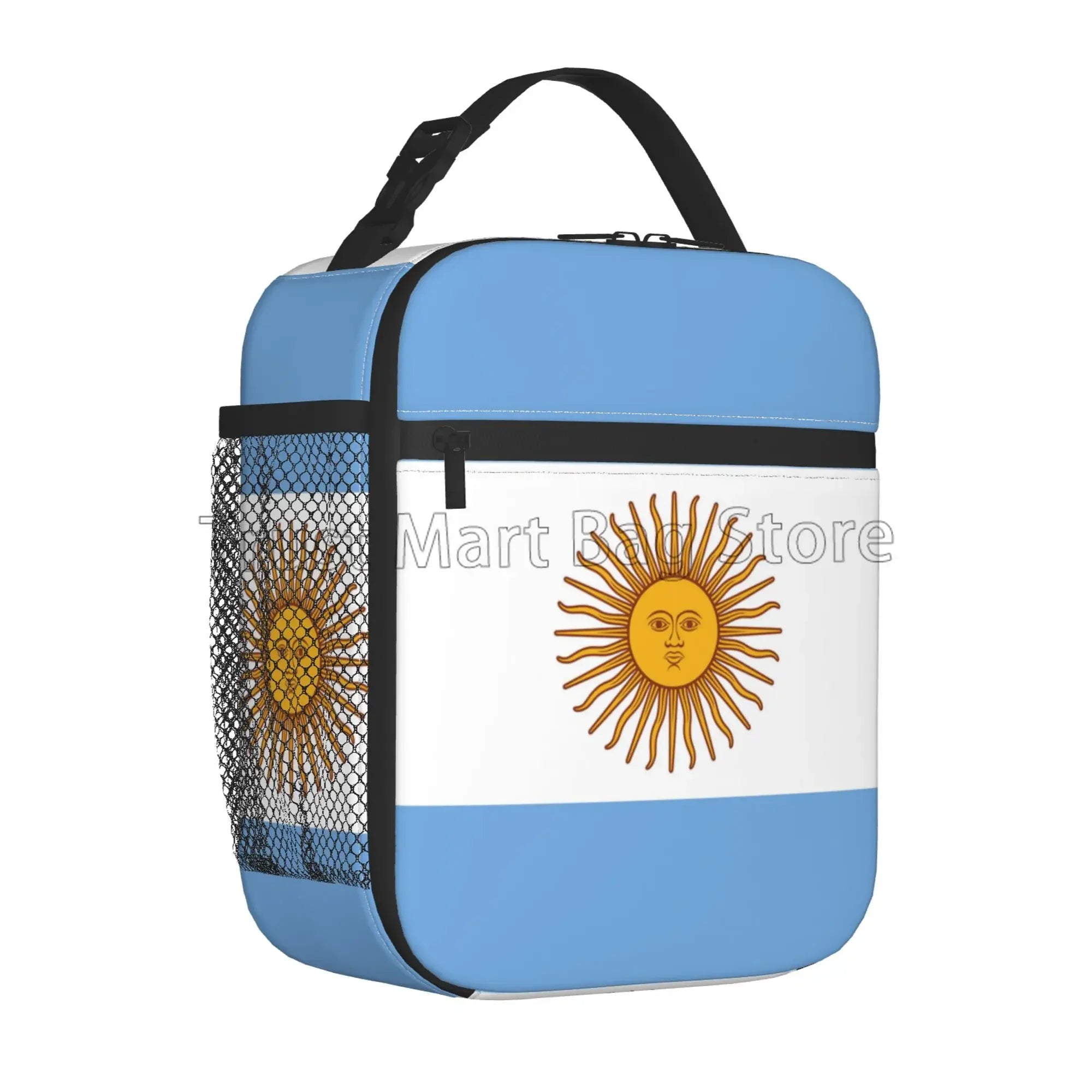 Argentina Flag Insulated Lunch Bag – Waterproof Thermal Bento Cooler Tote | Portable Reusable Picnic Lunch Box