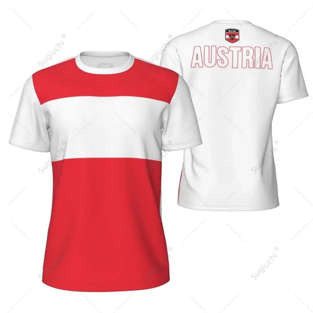 Austria Soccer Jersey| Quick-Dry Breathable Austria Jersey for Summer Sports