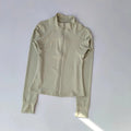 Women’s Sports Jacket Long Sleeve Quick Dry Gym Jacket Fitness Workout Running Training Zip Up Sportswear Coat