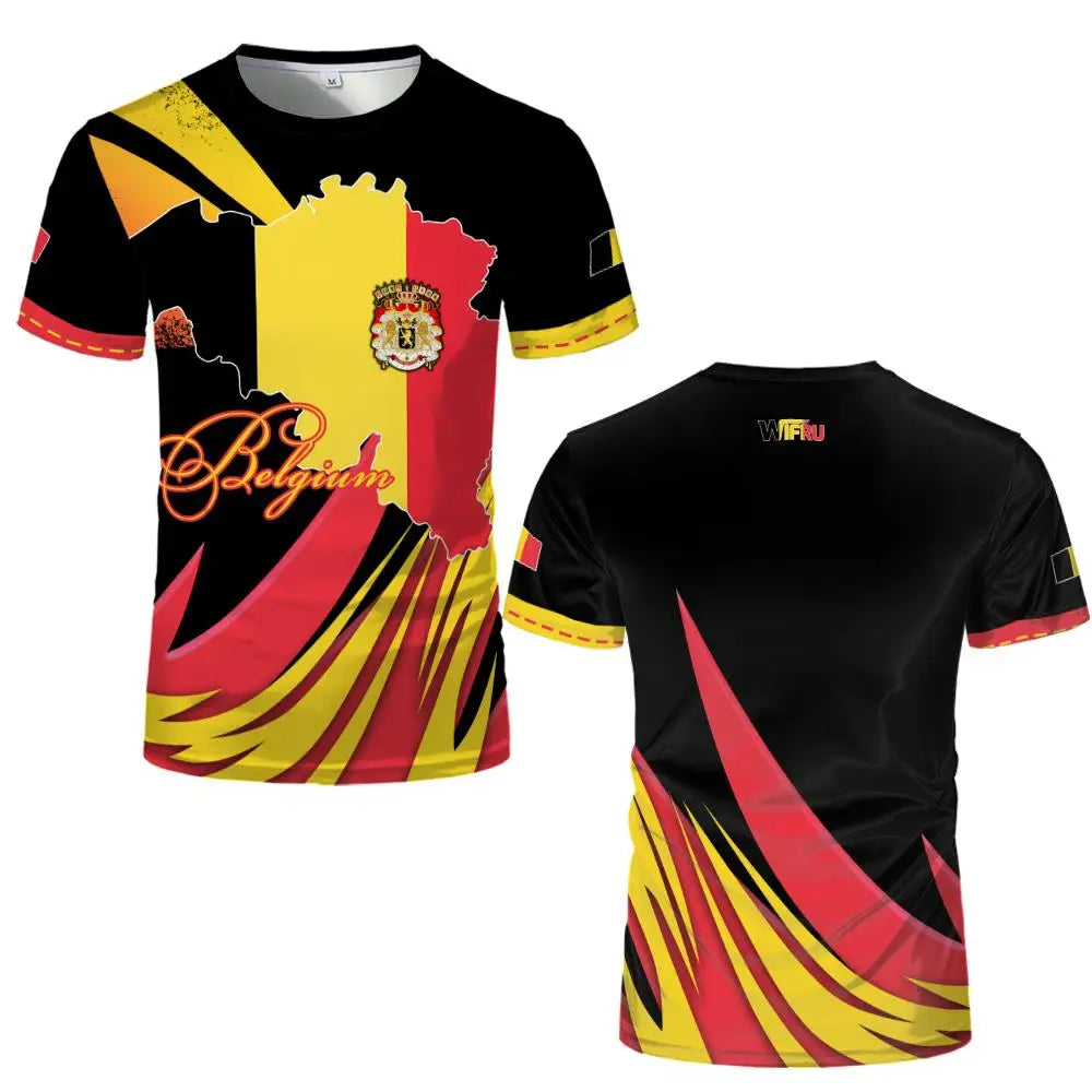 Belgium Football Jersey – Belgium Soccer Jersey | 3D Emblem Quick-Dry Breathable World Cup 2026 Fan Jersey (Men & Women)