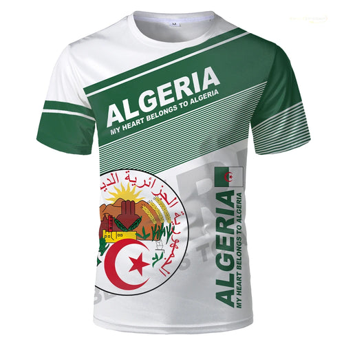 2026 – Algeria Soccer Jersey | Casual Sports Loose Fit 3D Print Summer Football Tee for Men & Women