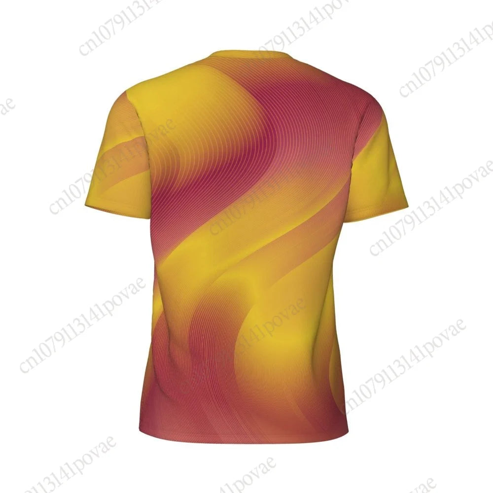 Sweden Flag T-shirts Men Women Mesh Clothing Sports Breathable For Running Bike Tennis Fitness