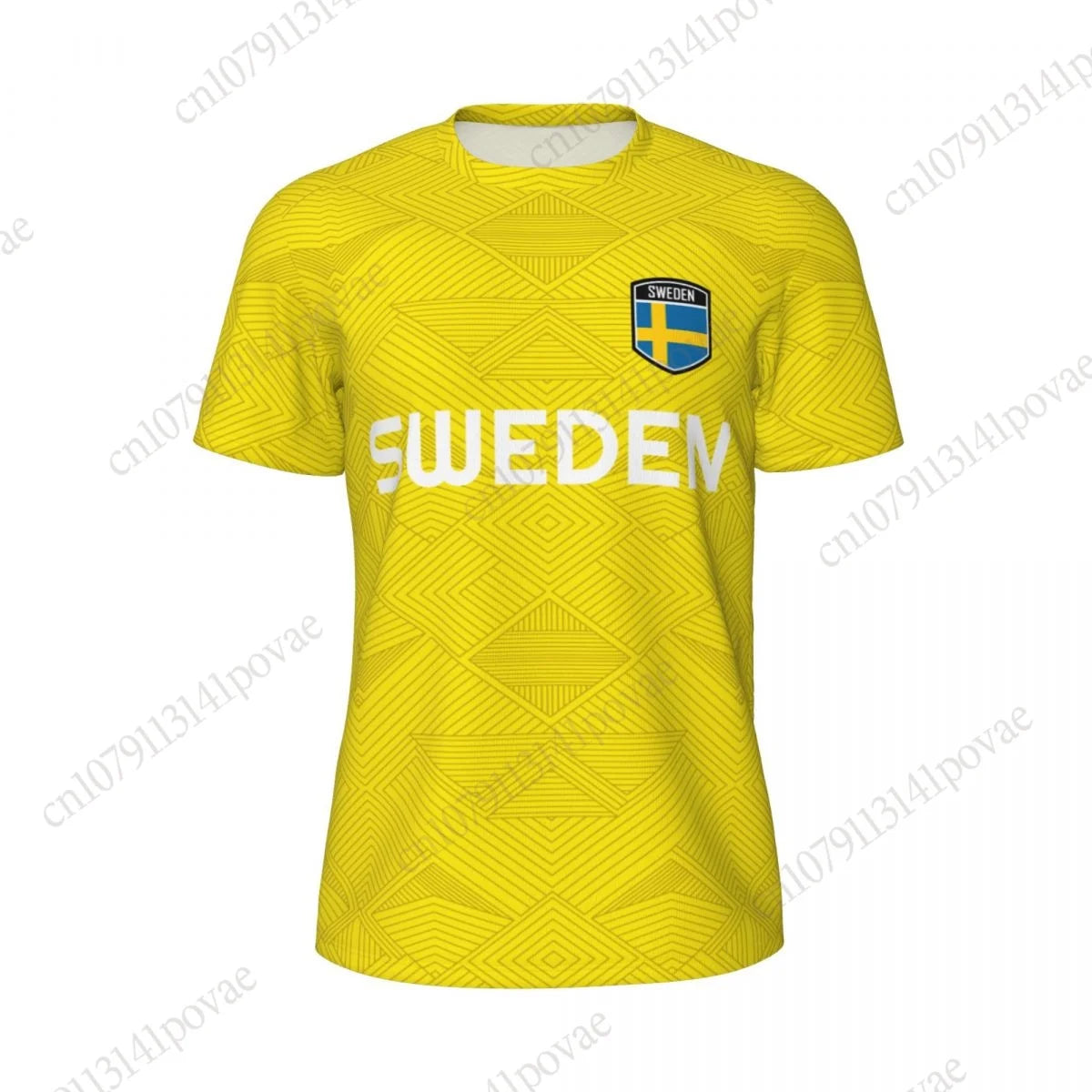 Sweden Flag T-shirts Men Women Mesh Clothing Sports Breathable For Running Bike Tennis Fitness