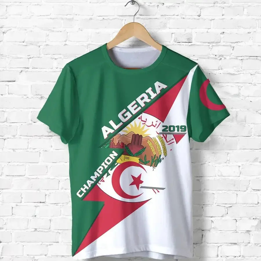 2026 – Algeria Soccer Jersey | Casual Sports Loose Fit 3D Print Summer Football Tee for Men & Women