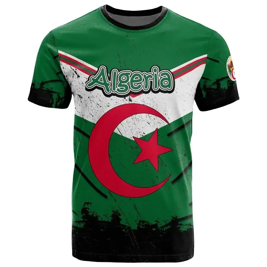 2026 – Algeria Soccer Jersey | Casual Sports Loose Fit 3D Print Summer Football Tee for Men & Women