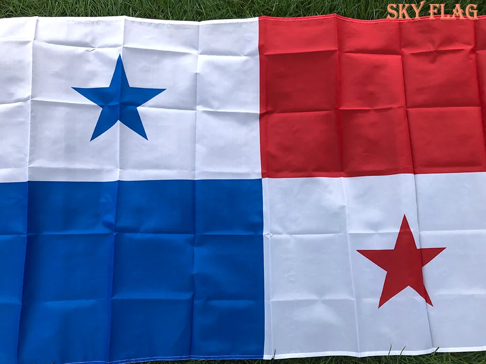 SKY FLAG Panama Flag 90x150cm hanging polyester pan pa Panama Flag Flying for Soccer