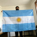 Argentina National Flag 150×90cm (3×5 FT) Polyester Flag – UV Resistant Double Stitched Indoor & Outdoor Decoration Banner