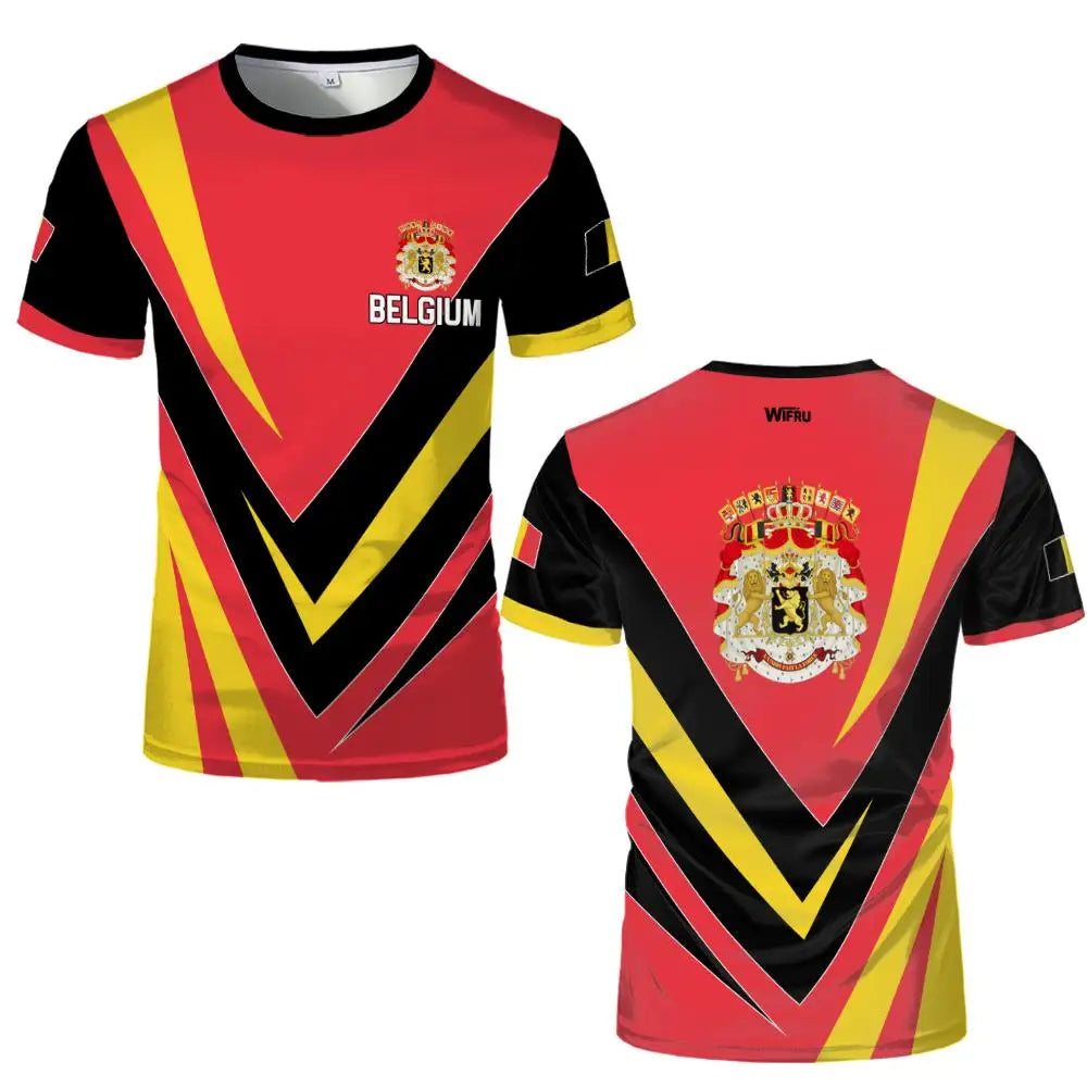 Belgium Football Jersey – Belgium Soccer Jersey | 3D Emblem Quick-Dry Breathable World Cup 2026 Fan Jersey (Men & Women)