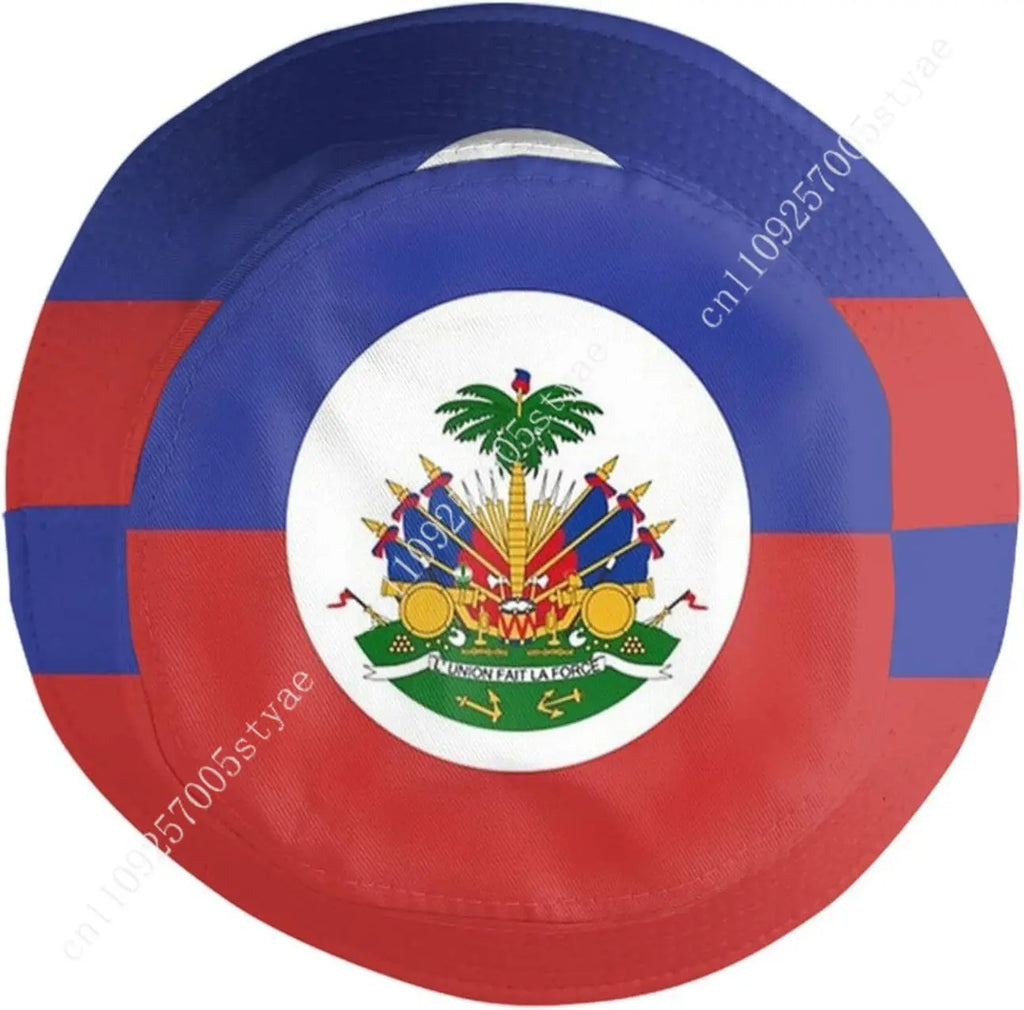 Haiti Flag Bucket Hat Men Women Haitian Outdoor Cap Fisherman
