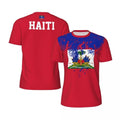 Haiti Flag 3D Printed Jersey Summer Fashion Short Sleeve Casual Mens Sports T Shirt Quick Dry Breathable Football T-shirts